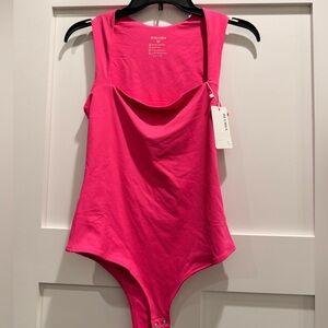 Girls' Hot Pink One-Piece Bodysuit